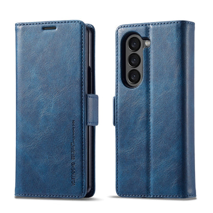 LC.IMEEKE RFID Anti-theft Leather Phone Case, For Samsung Galaxy Z Flip6 / Flip7 FE, For Samsung Galaxy Z Fold7 5G, For Samsung Galaxy Z Flip7 5G, For Samsung Galaxy Z Fold6 5G, For Samsung Galaxy Z Fold5, For Samsung Galaxy Z Flip5