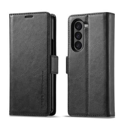 LC.IMEEKE RFID Anti-theft Leather Phone Case, For Samsung Galaxy Z Flip6 / Flip7 FE, For Samsung Galaxy Z Fold7 5G, For Samsung Galaxy Z Flip7 5G, For Samsung Galaxy Z Fold6 5G, For Samsung Galaxy Z Fold5, For Samsung Galaxy Z Flip5