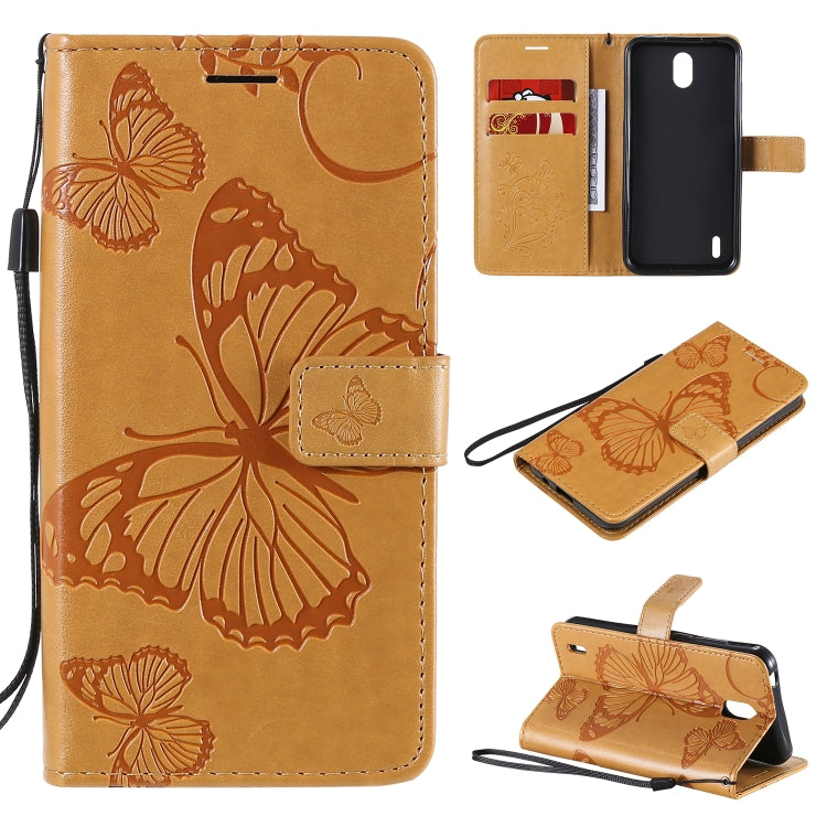 3D Butterflies Embossing Pattern Horizontal Flip Leather Case with Holder & Card Slot & Wallet, For OPPO Realme 6, For Nokia 1.3, For Nokia 2.3