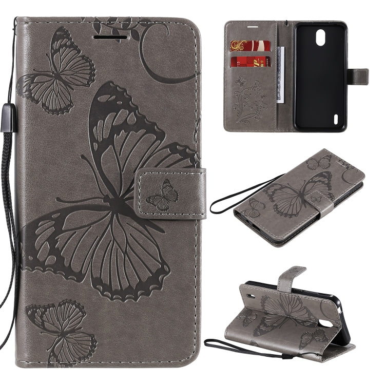 3D Butterflies Embossing Pattern Horizontal Flip Leather Case with Holder & Card Slot & Wallet, For OPPO Realme 6, For Nokia 1.3, For Nokia 2.3