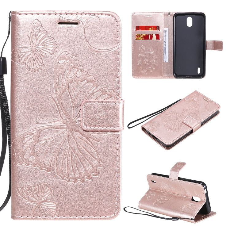3D Butterflies Embossing Pattern Horizontal Flip Leather Case with Holder & Card Slot & Wallet, For OPPO Realme 6, For Nokia 1.3, For Nokia 2.3