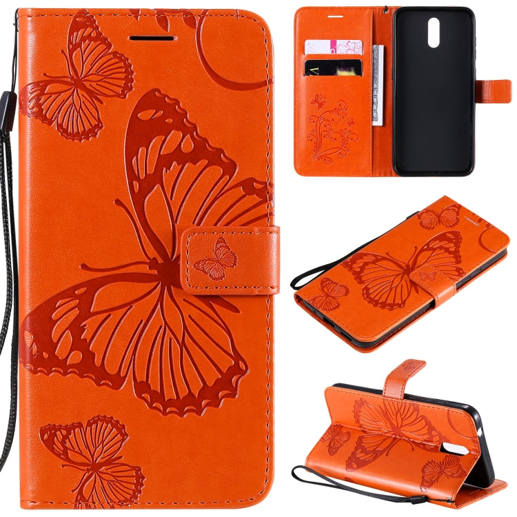3D Butterflies Embossing Pattern Horizontal Flip Leather Case with Holder & Card Slot & Wallet, For OPPO Realme 6, For Nokia 1.3, For Nokia 2.3
