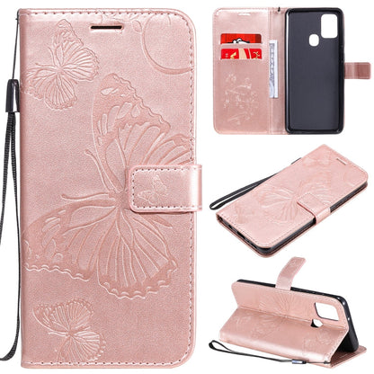 3D Butterflies Embossing Pattern Horizontal Flip Leather Case with Holder & Card Slot & Wallet, For Samsung Galaxy A11, For Samsung Galaxy A21s, For Samsung Galaxy A31