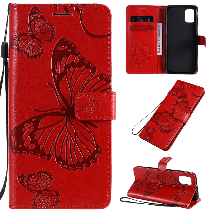 3D Butterflies Embossing Pattern Horizontal Flip Leather Case with Holder & Card Slot & Wallet, For Samsung Galaxy A11, For Samsung Galaxy A21s, For Samsung Galaxy A31