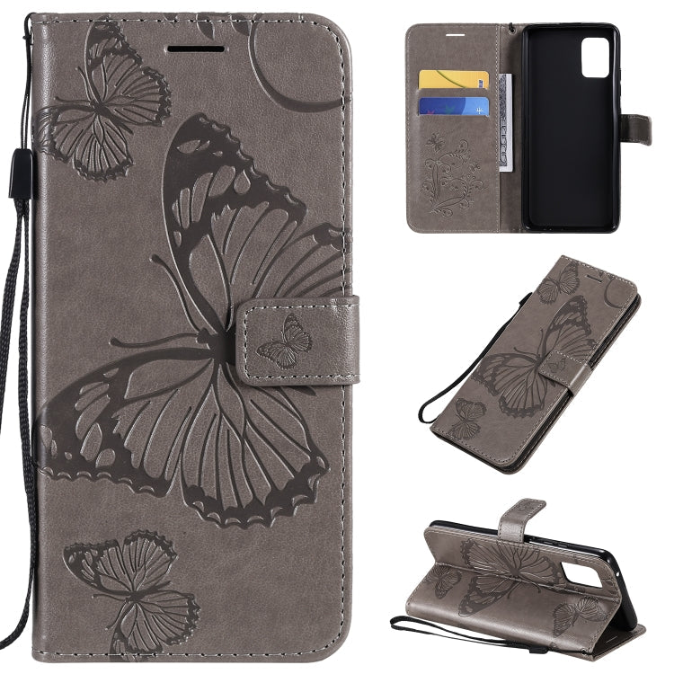 3D Butterflies Embossing Pattern Horizontal Flip Leather Case with Holder & Card Slot & Wallet, For Samsung Galaxy A41, For Samsung Galaxy A51 5G, For Samsung Galaxy A71 5G