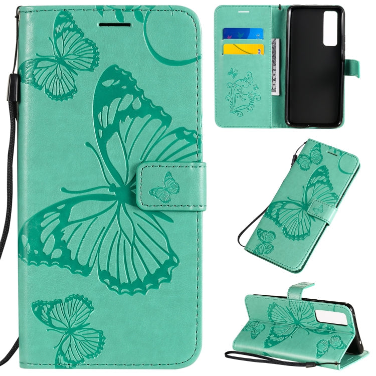 3D Butterflies Embossing Pattern Horizontal Flip Leather Case with Holder & Card Slot & Wallet, For Huawei Nova 7, For Huawei Nova 7 Pro, For Huawei Nova 7 SE / P40 Lite 5G