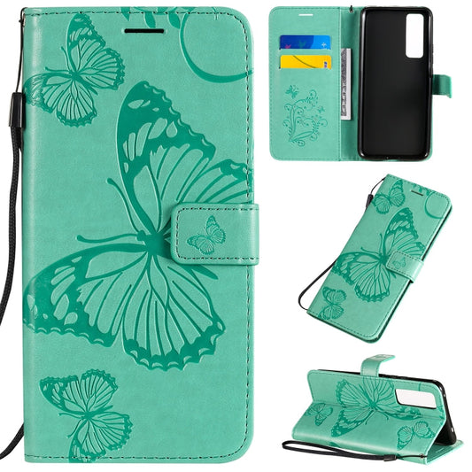 3D Butterflies Embossing Pattern Horizontal Flip Leather Case with Holder & Card Slot & Wallet, For Huawei Nova 7, For Huawei Nova 7 Pro, For Huawei Nova 7 SE / P40 Lite 5G