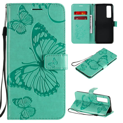 3D Butterflies Embossing Pattern Horizontal Flip Leather Case with Holder & Card Slot & Wallet, For Huawei Nova 7, For Huawei Nova 7 Pro, For Huawei Nova 7 SE / P40 Lite 5G