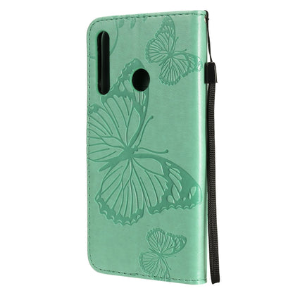 3D Butterflies Embossing Pattern Horizontal Flip Leather Case with Holder & Card Slot & Wallet, For Huawei Y7P / P40 Lite E / Honor 9C, For Huawei P Smart(2020), For Huawei Y5P / Honor 9s