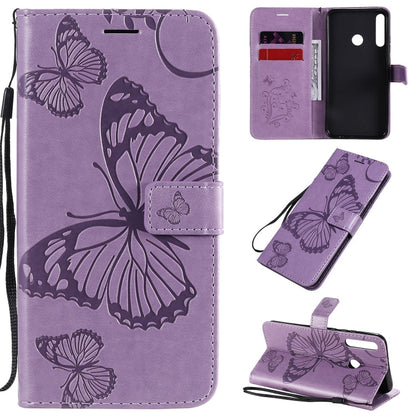 3D Butterflies Embossing Pattern Horizontal Flip Leather Case with Holder & Card Slot & Wallet, For Huawei Y7P / P40 Lite E / Honor 9C, For Huawei P Smart(2020), For Huawei Y5P / Honor 9s
