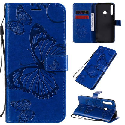 3D Butterflies Embossing Pattern Horizontal Flip Leather Case with Holder & Card Slot & Wallet, For Huawei Y7P / P40 Lite E / Honor 9C, For Huawei P Smart(2020), For Huawei Y5P / Honor 9s