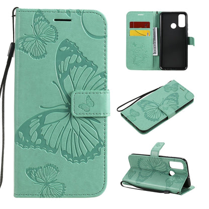 3D Butterflies Embossing Pattern Horizontal Flip Leather Case with Holder & Card Slot & Wallet, For Huawei Y7P / P40 Lite E / Honor 9C, For Huawei P Smart(2020), For Huawei Y5P / Honor 9s