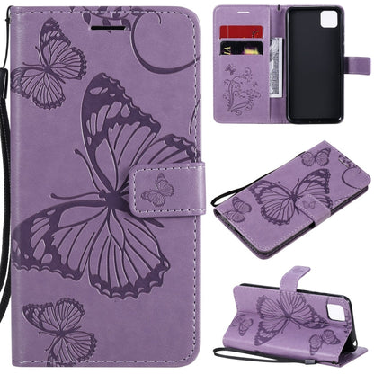 3D Butterflies Embossing Pattern Horizontal Flip Leather Case with Holder & Card Slot & Wallet, For Huawei Y7P / P40 Lite E / Honor 9C, For Huawei P Smart(2020), For Huawei Y5P / Honor 9s