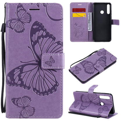 3D Butterflies Embossing Pattern Horizontal Flip Leather Case with Holder & Card Slot & Wallet, For Huawei Y6P, For Huawei Honor 9A, For Huawei Honor 30 Pro / 30 Pro Plus