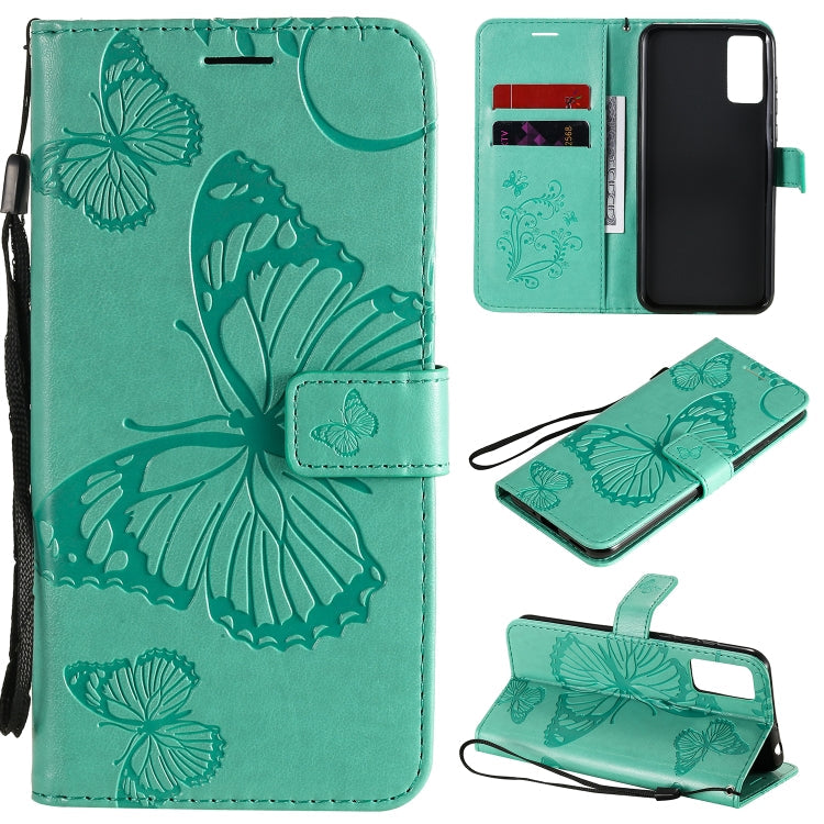 3D Butterflies Embossing Pattern Horizontal Flip Leather Case with Holder & Card Slot & Wallet, For Huawei Y6P, For Huawei Honor 9A, For Huawei Honor 30 Pro / 30 Pro Plus