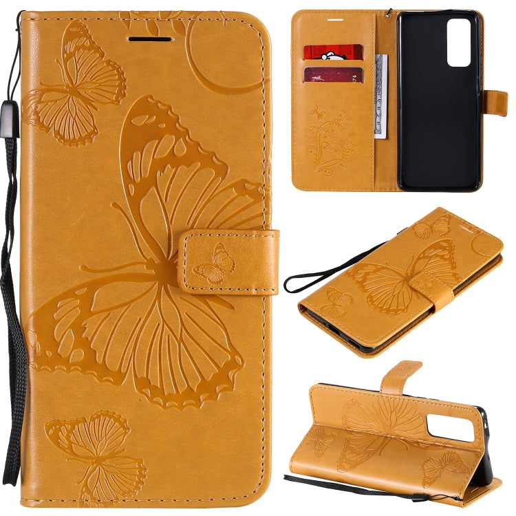 3D Butterflies Embossing Pattern Horizontal Flip Leather Case with Holder & Card Slot & Wallet, For Huawei Y6P, For Huawei Honor 9A, For Huawei Honor 30 Pro / 30 Pro Plus