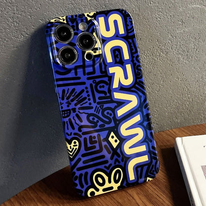 Painted Pattern Precise Hole PC Phone Case, For iPhone 14 Pro