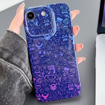 Painted Pattern Precise Hole PC Phone Case, For iPhone SE 2022 / 2020 / 8 / 7
