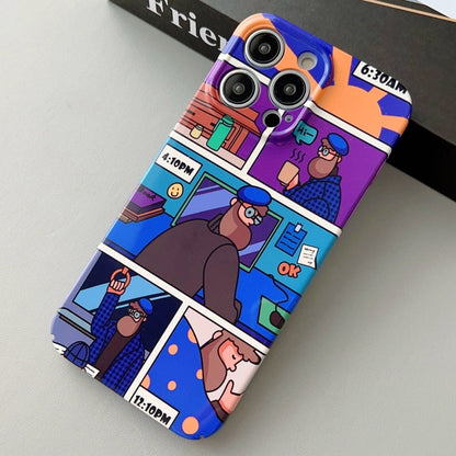 Painted Pattern Precise Hole PC Phone Case, For iPhone 13 Pro Max
