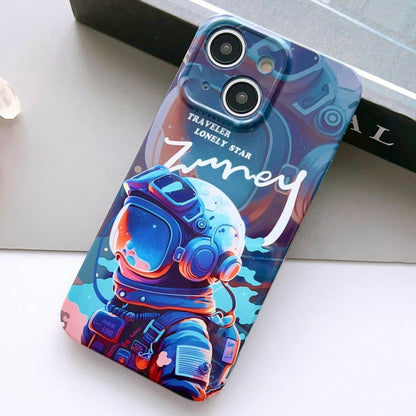Painted Pattern Precise Hole PC Phone Case, For iPhone 13