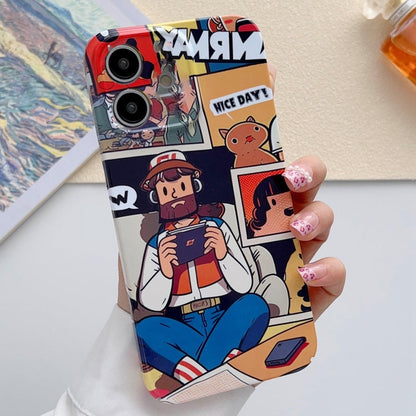 Painted Pattern Precise Hole PC Phone Case, For iPhone 12
