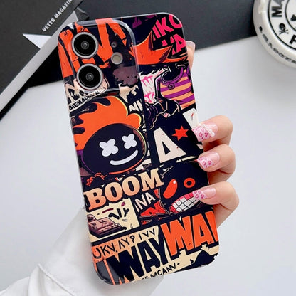 Painted Pattern Precise Hole PC Phone Case, For iPhone 12