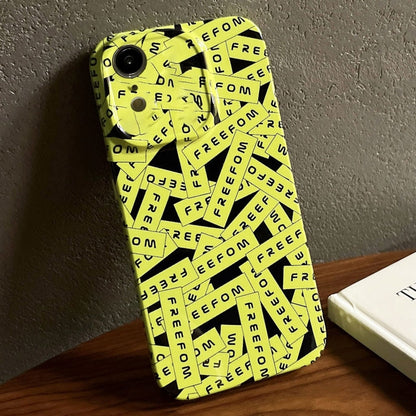 Painted Pattern Precise Hole PC Phone Case, For iPhone XR