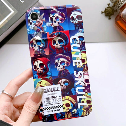 Painted Pattern Precise Hole PC Phone Case, For iPhone XR