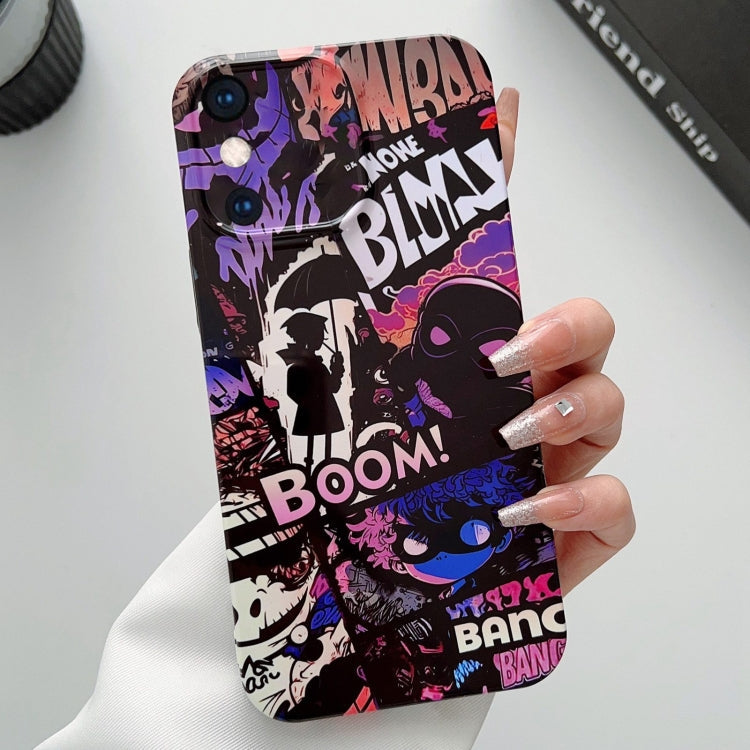 Painted Pattern Precise Hole PC Phone Case, For iPhone XS Max