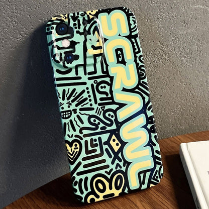 Painted Pattern Precise Hole PC Phone Case, For iPhone XS Max