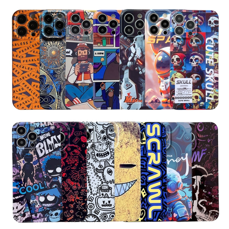 Painted Pattern Precise Hole PC Phone Case, For iPhone 14 Pro
