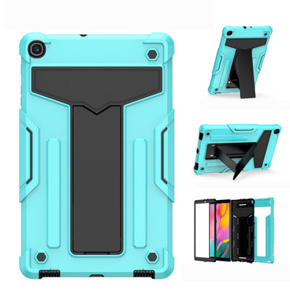 T-shaped Bracket Contrast Color Shockproof PC + Silicone Flat Protective Case, For iPad 10.2 / iPad Pro 10.5, For Samsung Galaxy Tab A8.4 (2020) T307