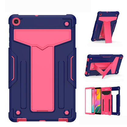 T-shaped Bracket Contrast Color Shockproof PC + Silicone Flat Protective Case, For iPad 10.2 / iPad Pro 10.5, For Samsung Galaxy Tab A8.4 (2020) T307