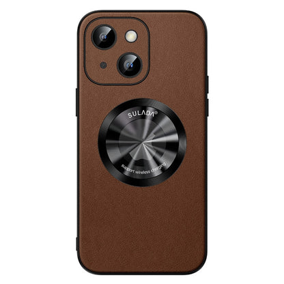 SULADA Microfiber Leather MagSafe Magnetic Phone Case, For iPhone 13 Pro, For iPhone 13, For iPhone 12