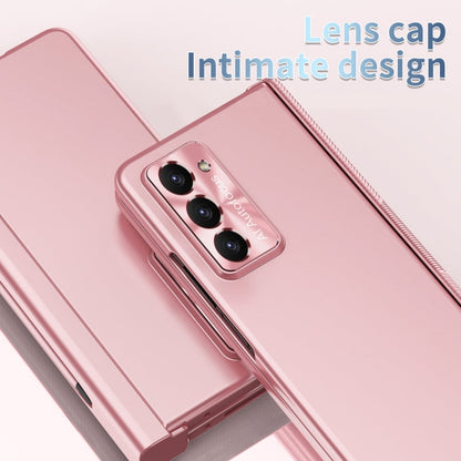 Electroplating Hinged Folding Phone Case with S Pen Fold Edtion, For Samsung Galaxy Z Fold5