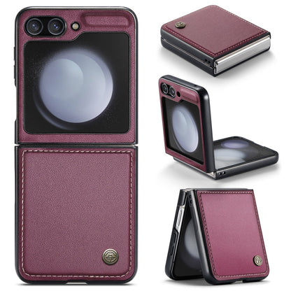 CaseMe 023 Butterfly Buckle Litchi Texture RFID Anti-theft Leather Phone Case, For Samsung Galaxy Z Flip6 / Flip7 FE, For Samsung Galaxy Z Fold6 5G, For Samsung Galaxy Z Fold5, For Samsung Galaxy Z Flip5