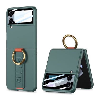 GKK Integrated Ultrathin Shockproof Phone Case with Ring Wrist Strap, For Samsung Galaxy Z Flip7 5G, For Samsung Galaxy Z Flip6, For Samsung Galaxy Z Flip5, For Samsung Galaxy Z Flip4 5G, For Samsung Galaxy Z Flip3 5G