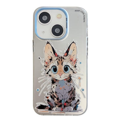 Animal Pattern Oil Painting Series PC + TPU Phone Case, For iPhone 13