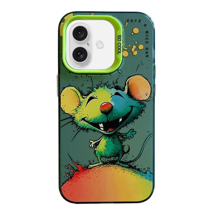 Animal Pattern Oil Painting Series PC + TPU Phone Case, For iPhone 17