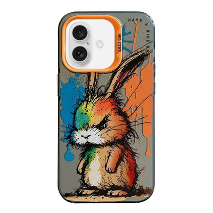 Animal Pattern Oil Painting Series PC + TPU Phone Case, For iPhone Air