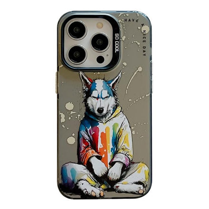 Animal Pattern Oil Painting Series PC + TPU Phone Case, For iPhone 17 Pro