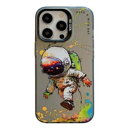 Animal Pattern Oil Painting Series PC + TPU Phone Case, For iPhone 17 Pro Max