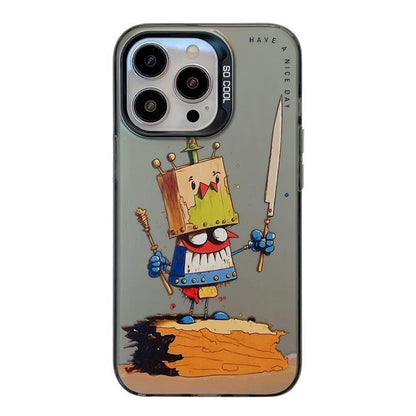 Animal Pattern Oil Painting Series PC + TPU Phone Case, For iPhone 17 Pro Max