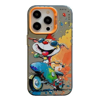 Animal Pattern Oil Painting Series PC + TPU Phone Case, For iPhone 17 Pro Max