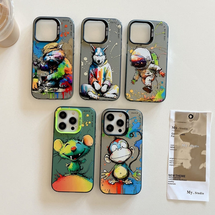Animal Pattern Oil Painting Series PC + TPU Phone Case, For iPhone 16