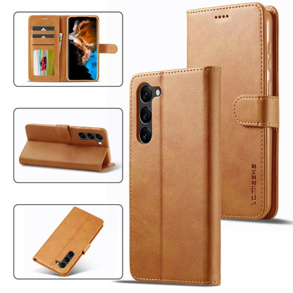LC.IMEEKE Calf Texture Leather Phone Case, For Samsung Galaxy S23 FE 5G, For Samsung Galaxy A55 5G, For Samsung Galaxy S24+ 5G, For Samsung Galaxy S24 5G