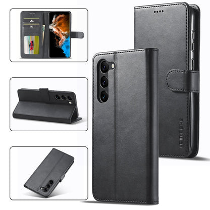 LC.IMEEKE Calf Texture Leather Phone Case, For Samsung Galaxy S23 FE 5G, For Samsung Galaxy A55 5G, For Samsung Galaxy S24+ 5G, For Samsung Galaxy S24 5G