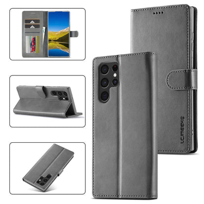 LC.IMEEKE Calf Texture Leather Phone Case, For Samsung Galaxy A05, For Samsung Galaxy A05S, For Samsung Galaxy A35 5G, For Samsung Galaxy S24 Ultra 5G