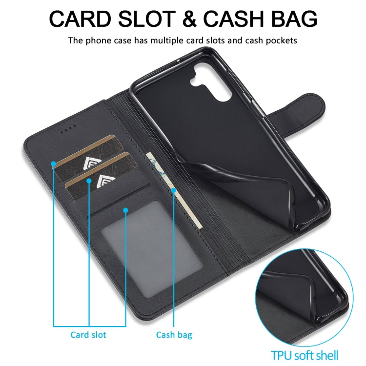 LC.IMEEKE Calf Texture Leather Phone Case, For Samsung Galaxy A15 5G, For Samsung Galaxy A25