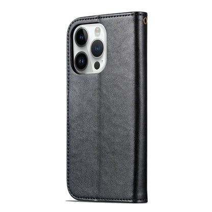 AZNS Sheepskin Texture Flip Leather Phone Case, For iPhone 15 Pro, For iPhone 15 Plus, For iPhone 15